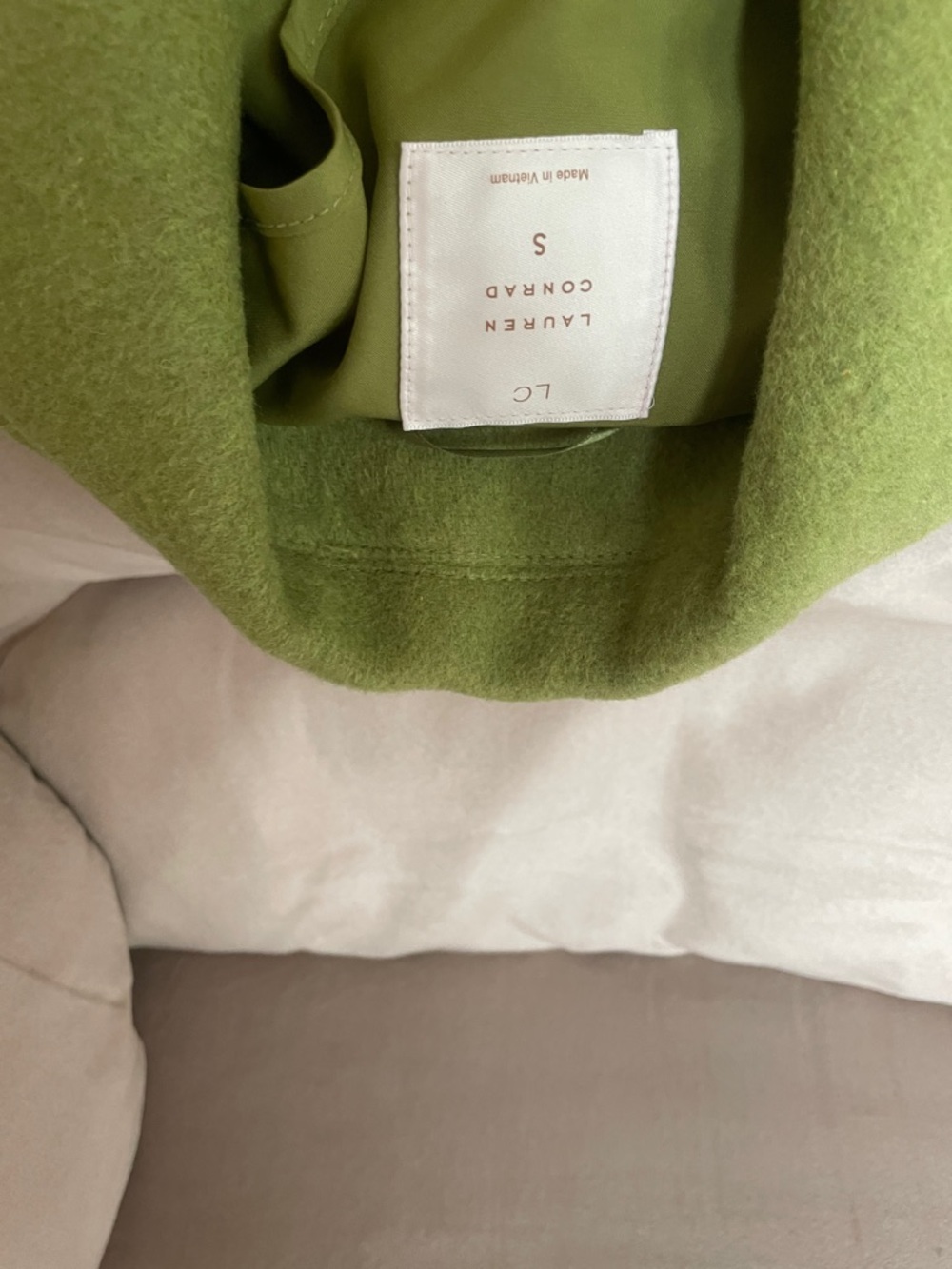 LC Lauren Conrad Light Olive Green Trench Coat